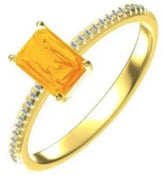 Sterling Silver Semi Mount Ring Setting Emerald OCT 7X5mm - Syzjewelry